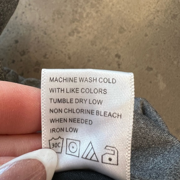 Tail leggings. Black with multi-colored stripes down the side. Size L. - Picture 9 of 10